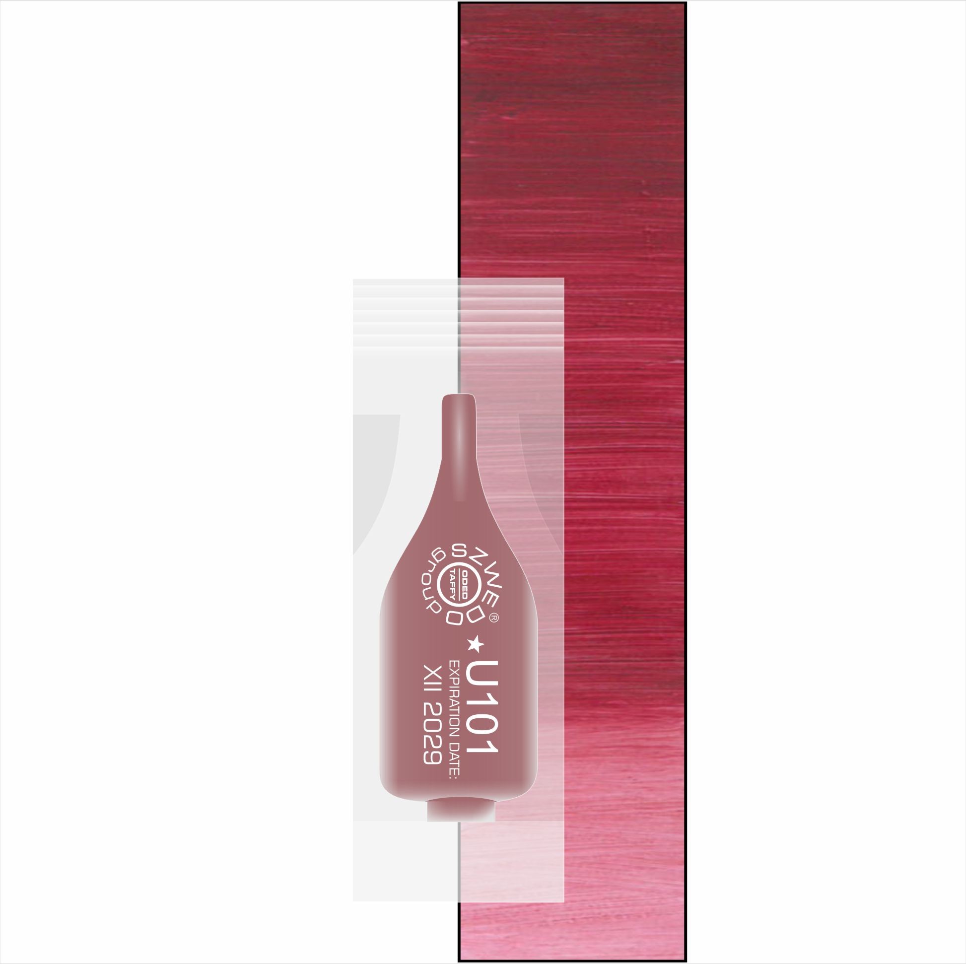 UBI U101 Burgundy1 (INTENSE) – intensywny rubinowo-brązowy pigment do makijażu permanentnego ust