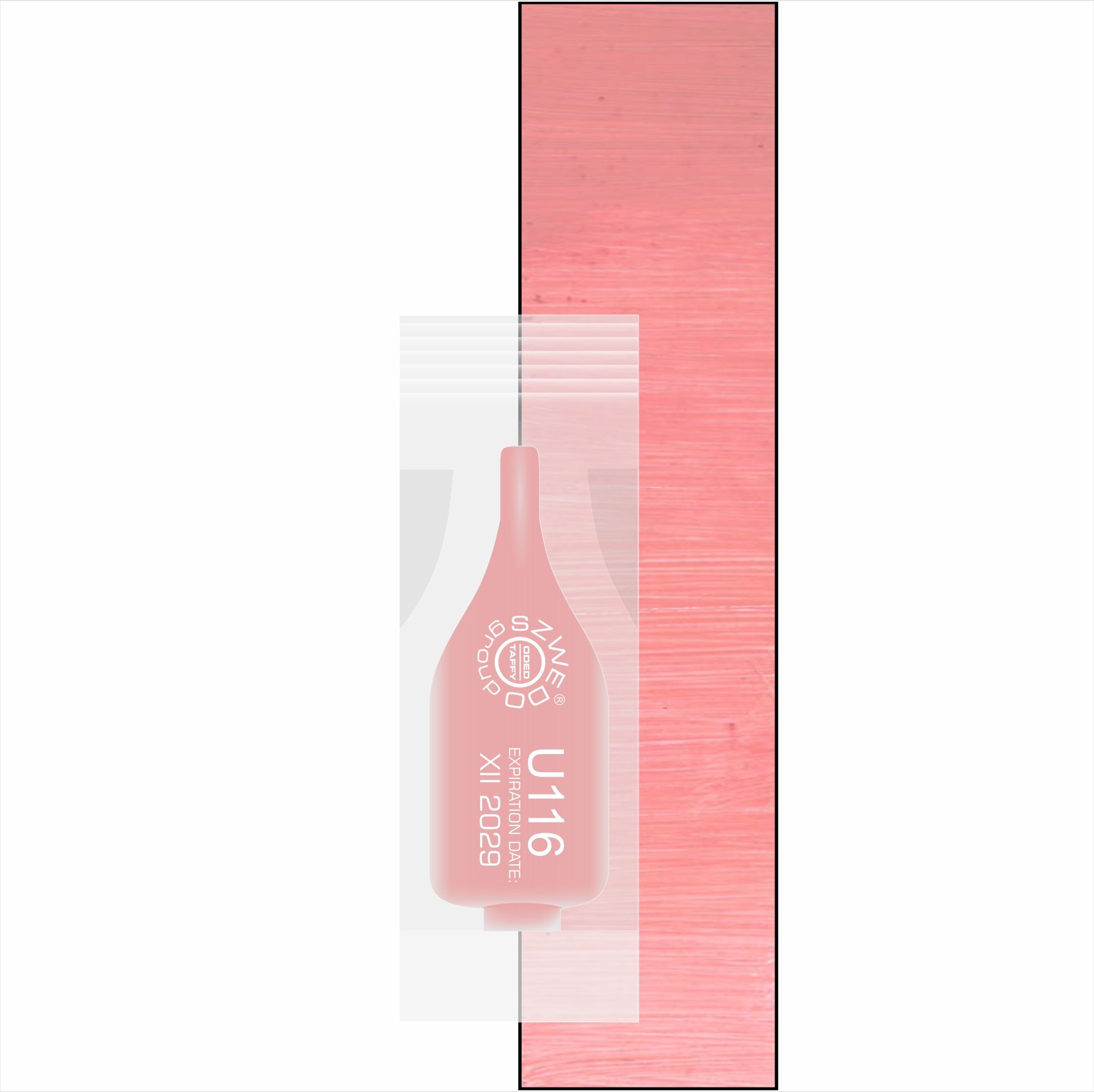 UBI U116 Nude rose – pastelowy różowy nude do makijażu permanentnego ust