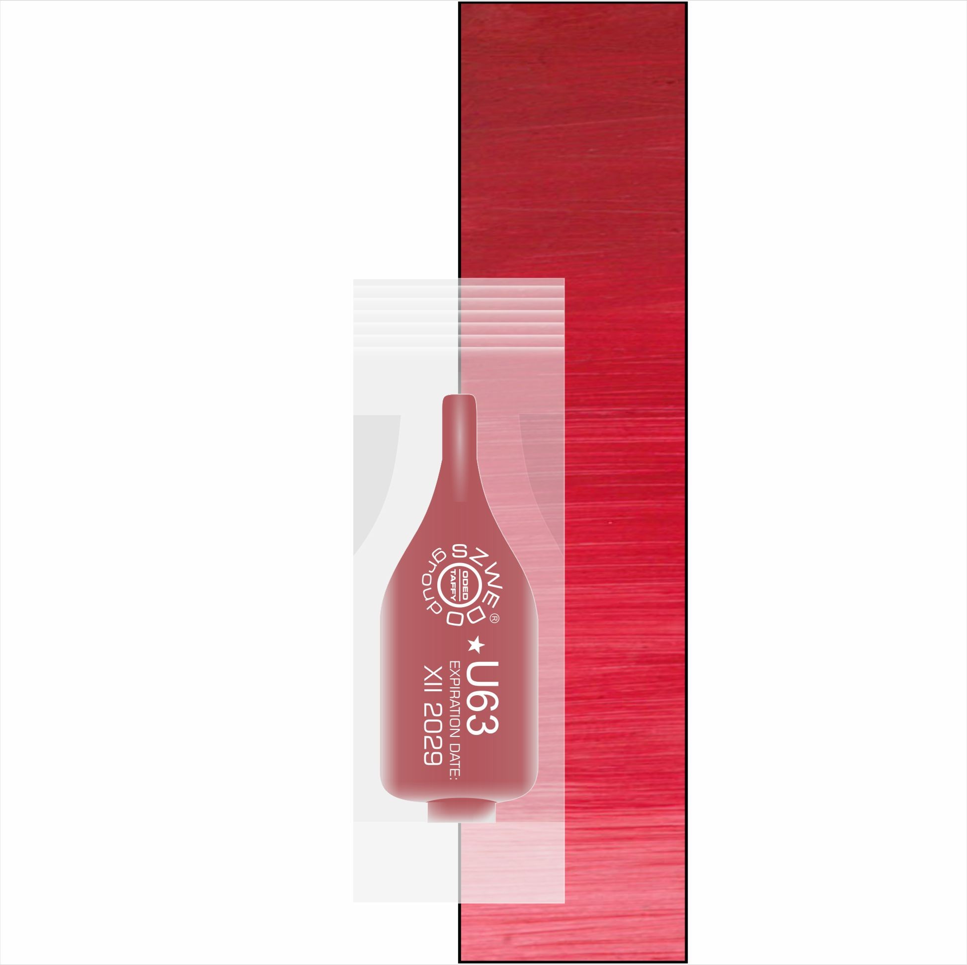 UBI U63 Italy red (INTENSE) – intensywny rubinowy pigment do makijażu permanentnego ust