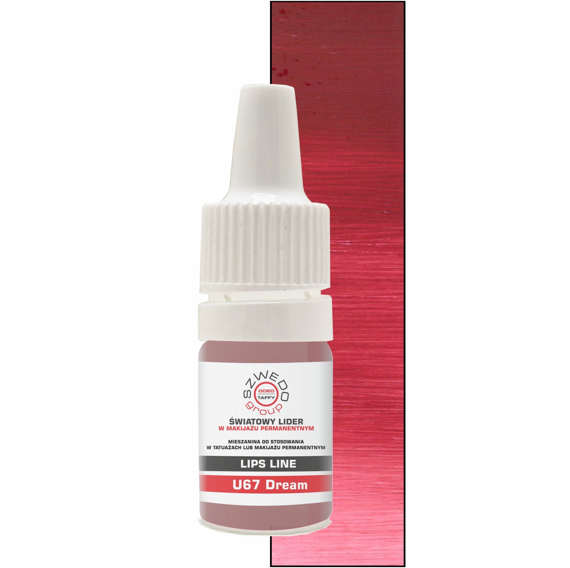 U67 Dream – neutralny różowy pigment do makijażu permanentnego ust