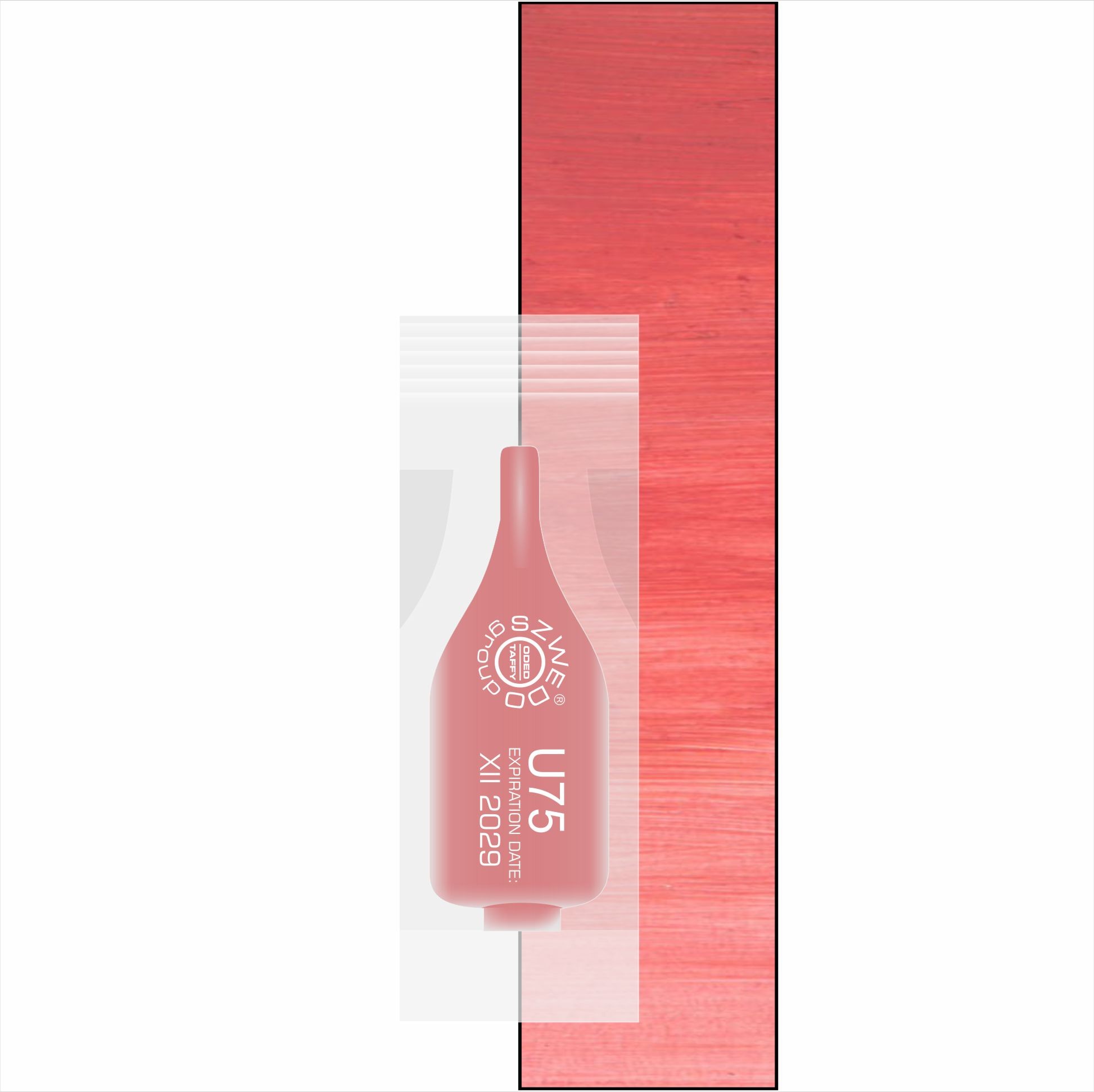 UBI U75 Azalea – pudrowy koralowo-czerwony pigment do makijażu permanentnego ust