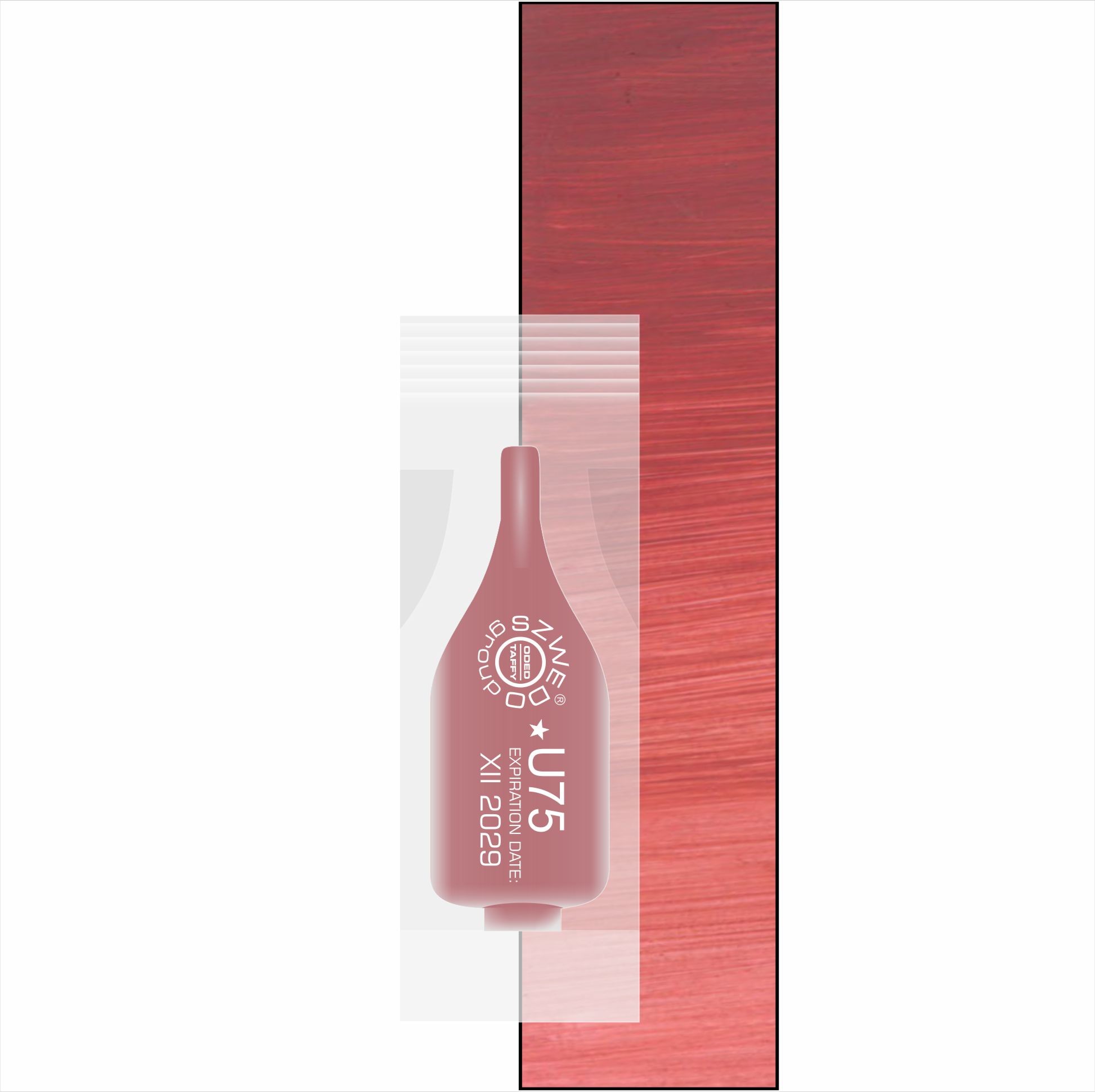 UBI U75 Azalea (INTENSE) - intensywny koralowo-czerwony pigment do makijażu permanentnego ust