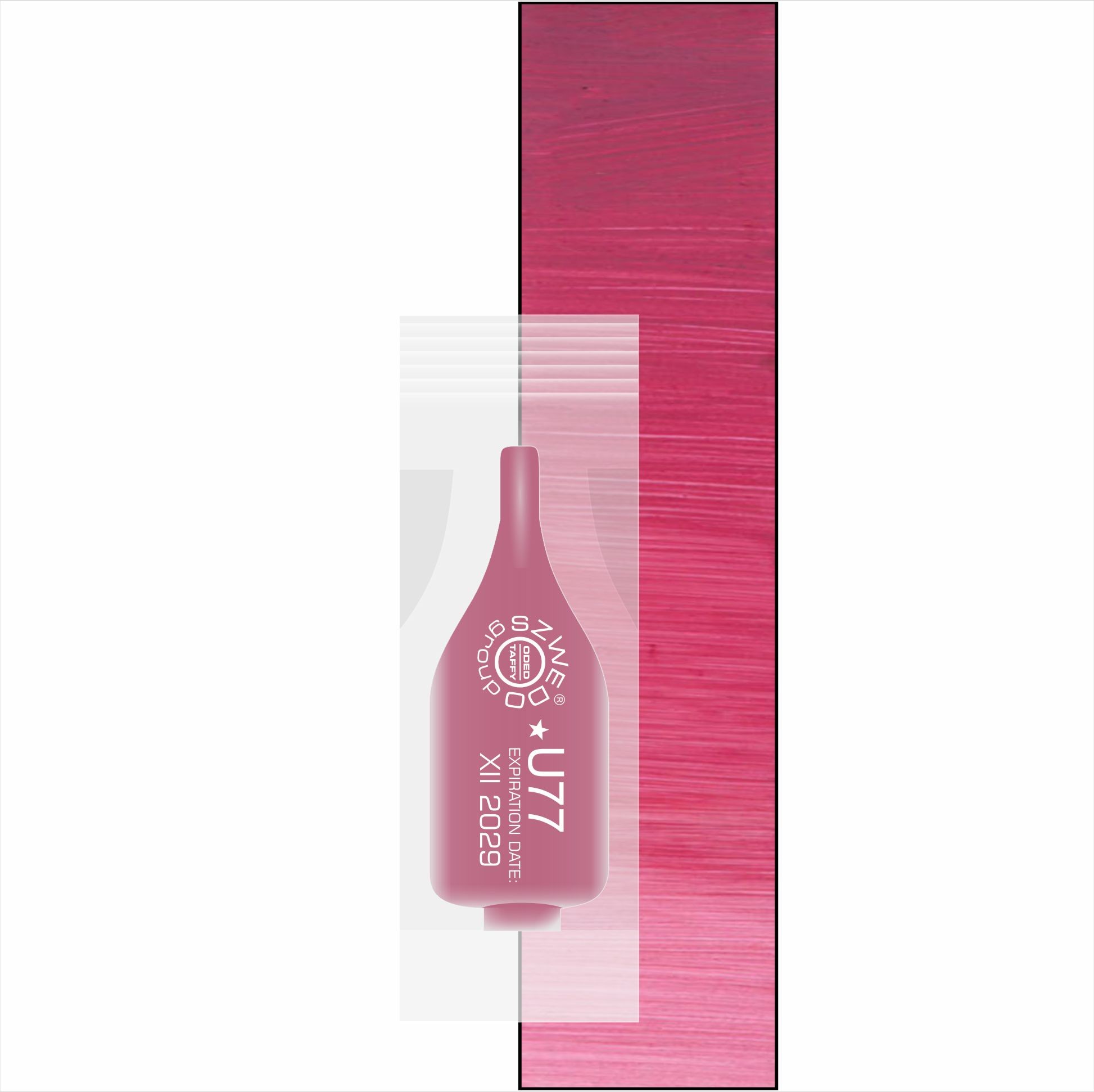 UBI U77 Fuchsia (INTENSE) – zimny, intensywny róż do makijażu permanentnego ust