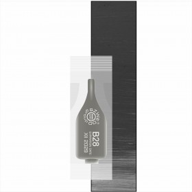 UBI B28 Mahogany 4 - ciepły pigment do brwi