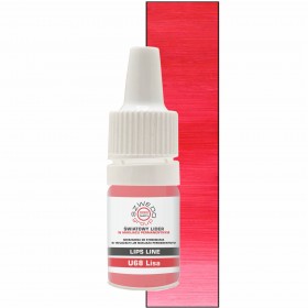 U68 Lisa – wyrazisty czerwono-różowy pigment do makijażu permanentnego ust