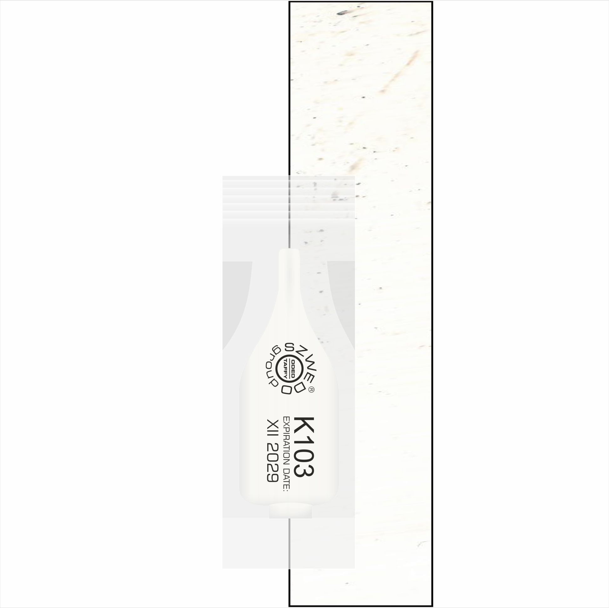 UBI K103 Alabaster – pigment kamuflujący i rozjaśniający z linii Medical/Camouflage