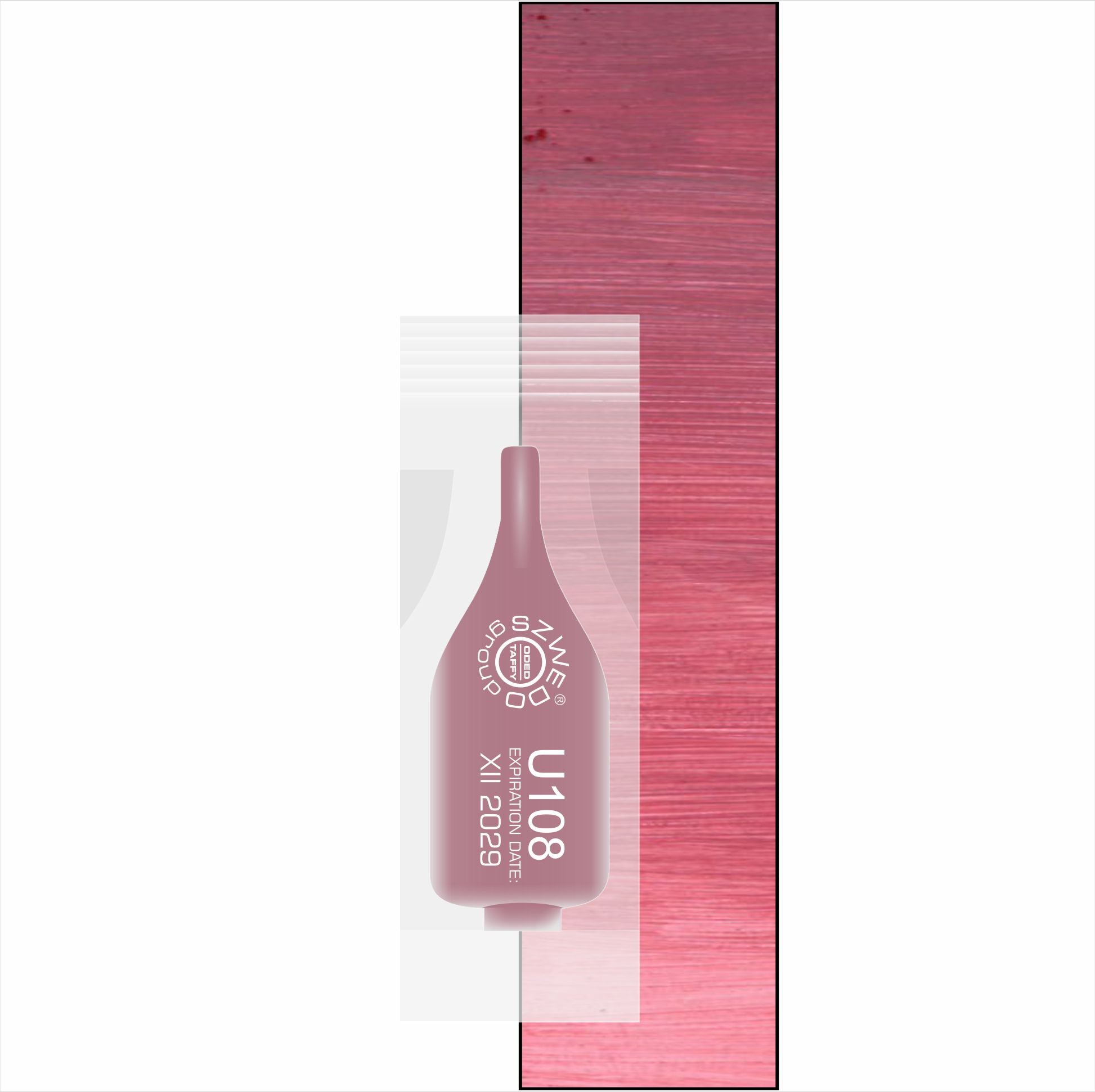 UBI U108 Pastel brown – ciemny pudrowy czerwono-brązowy pigment do makijażu permanentnego ust