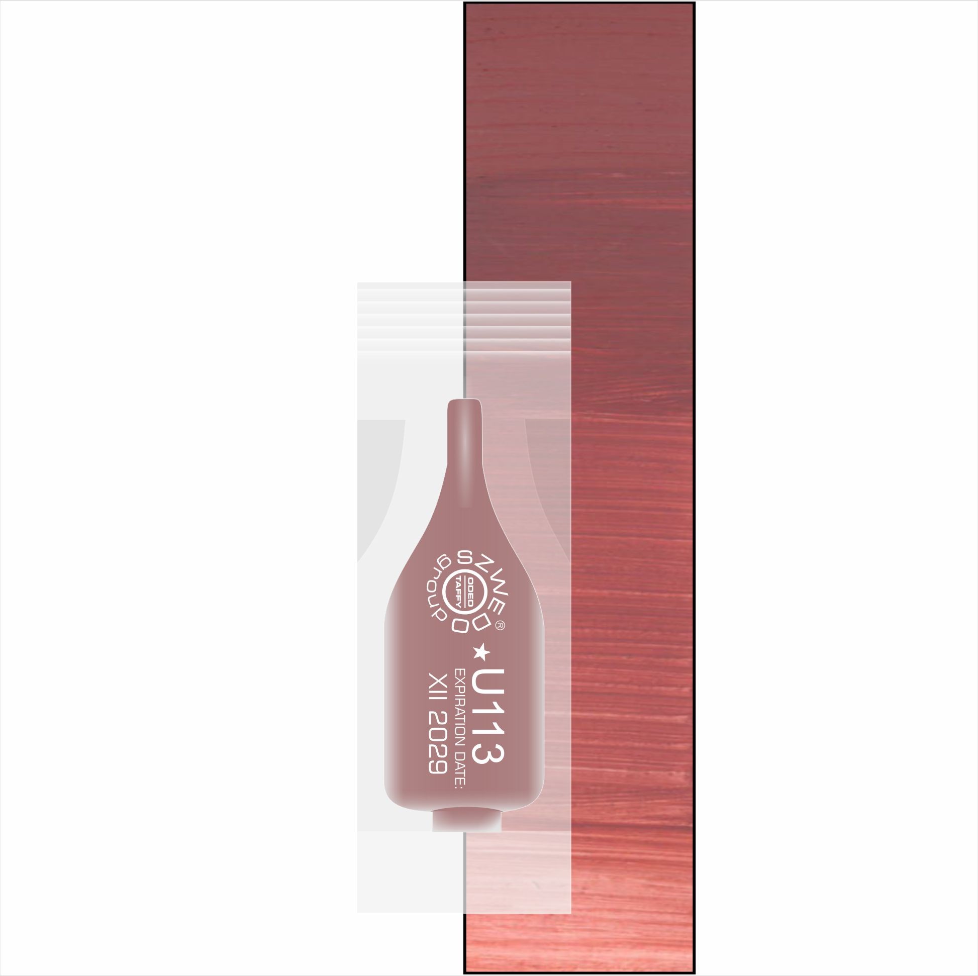 UBI U113 Elegance (INTENSE) – czerwonobrązowa terakota do makijażu permanentnego ust