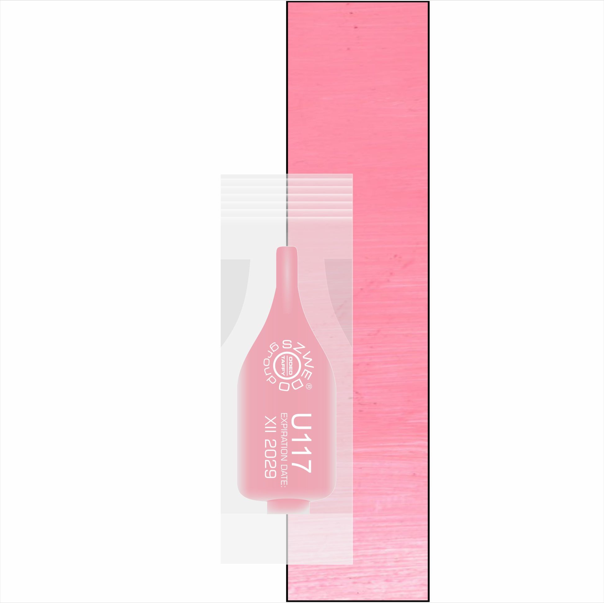 UBI U117 Young rose – bardzo jasny różowy pigment do makijażu permanentnego ust