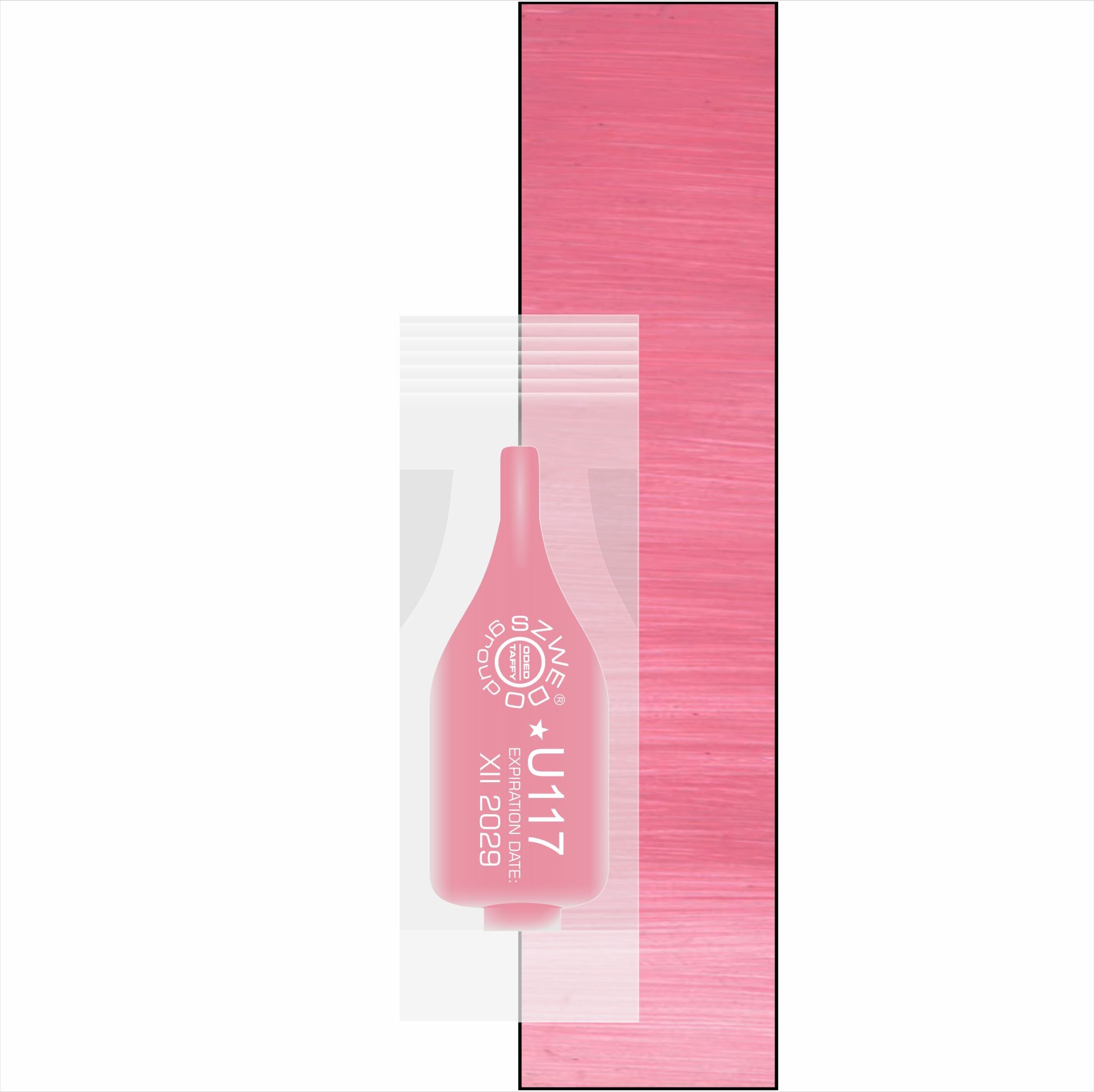 UBI U117 Young rose (INTENSE) - jasny chłodny róż do makijażu permanentnego ust