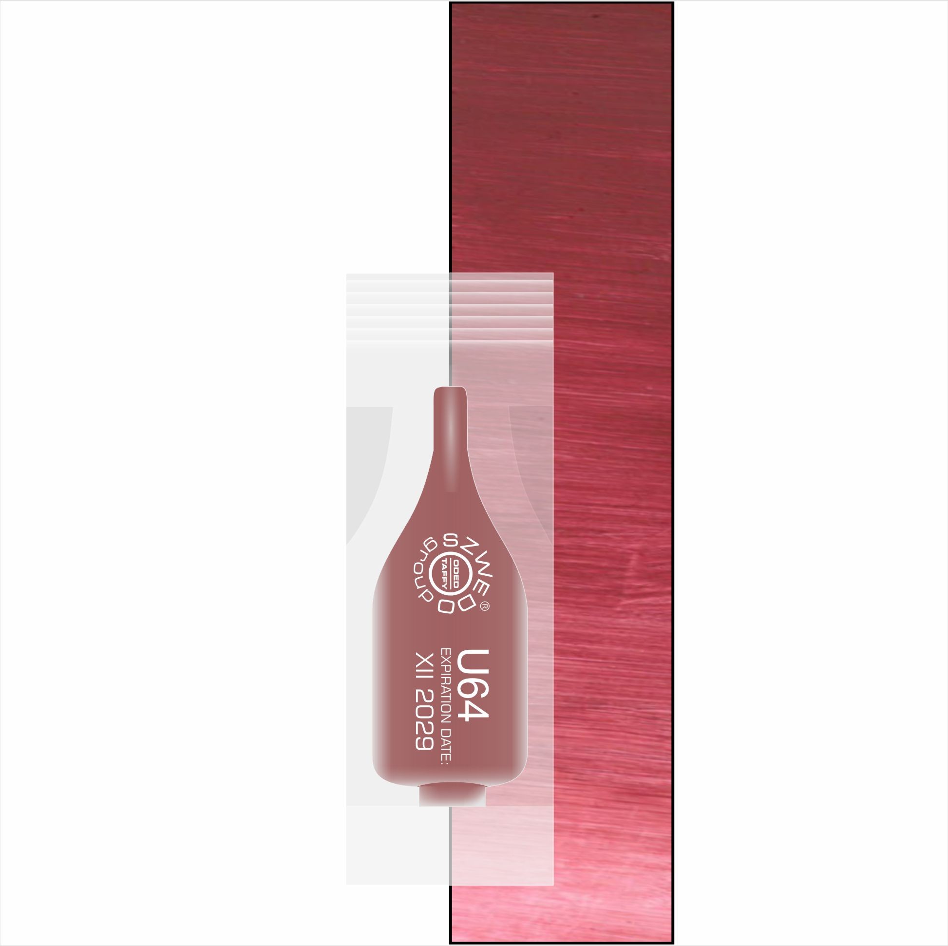 UBI U64 Red Grape – ciemny czerwono-brązowy pigment do makijażu permanentnego ust
