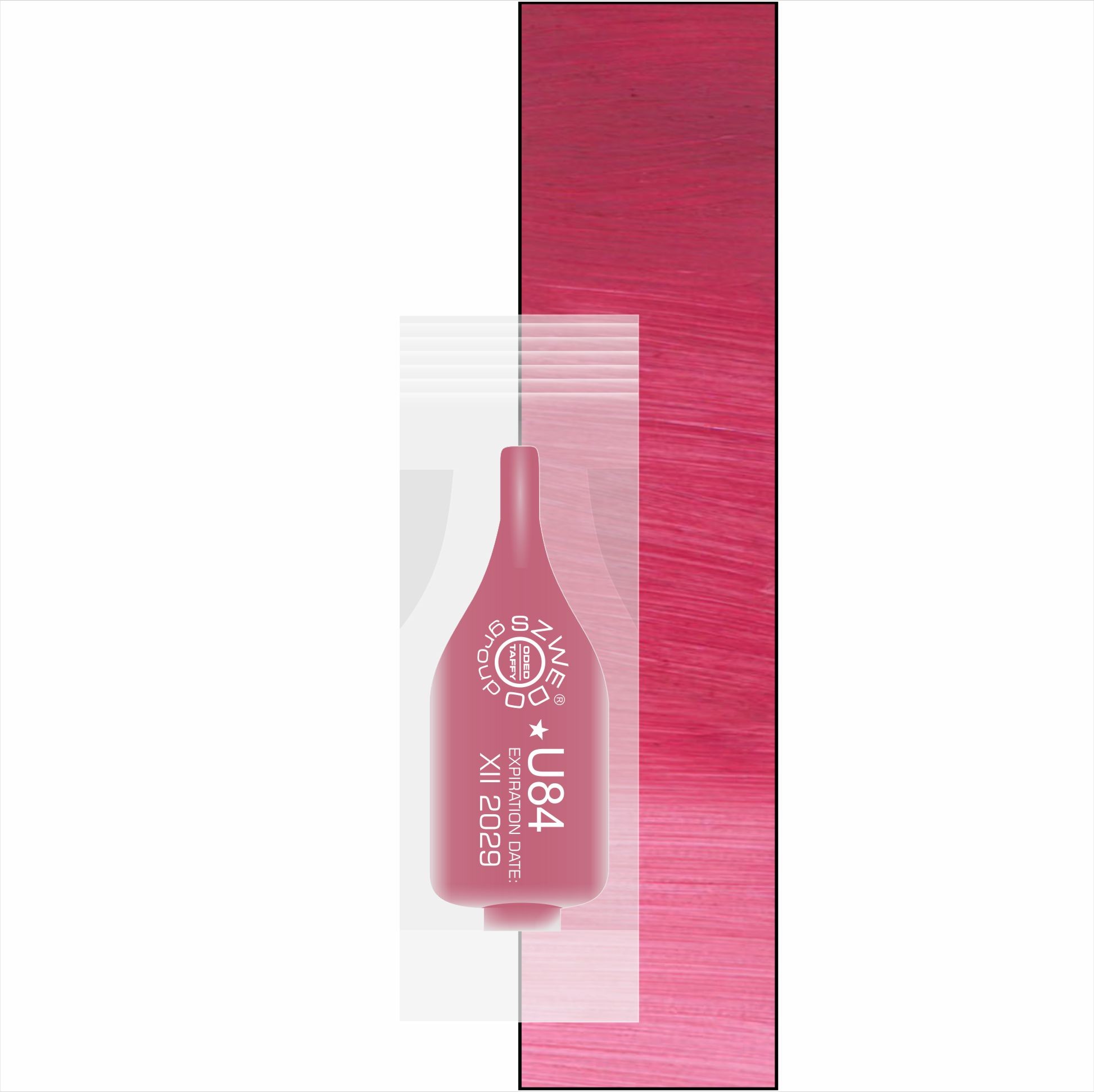 UBI U84 Peony (INTENSE) – chłodny róż z nutą maliny do makijażu permanentnego ust