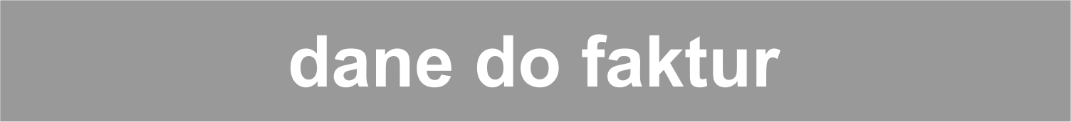 microblading dane do faktur